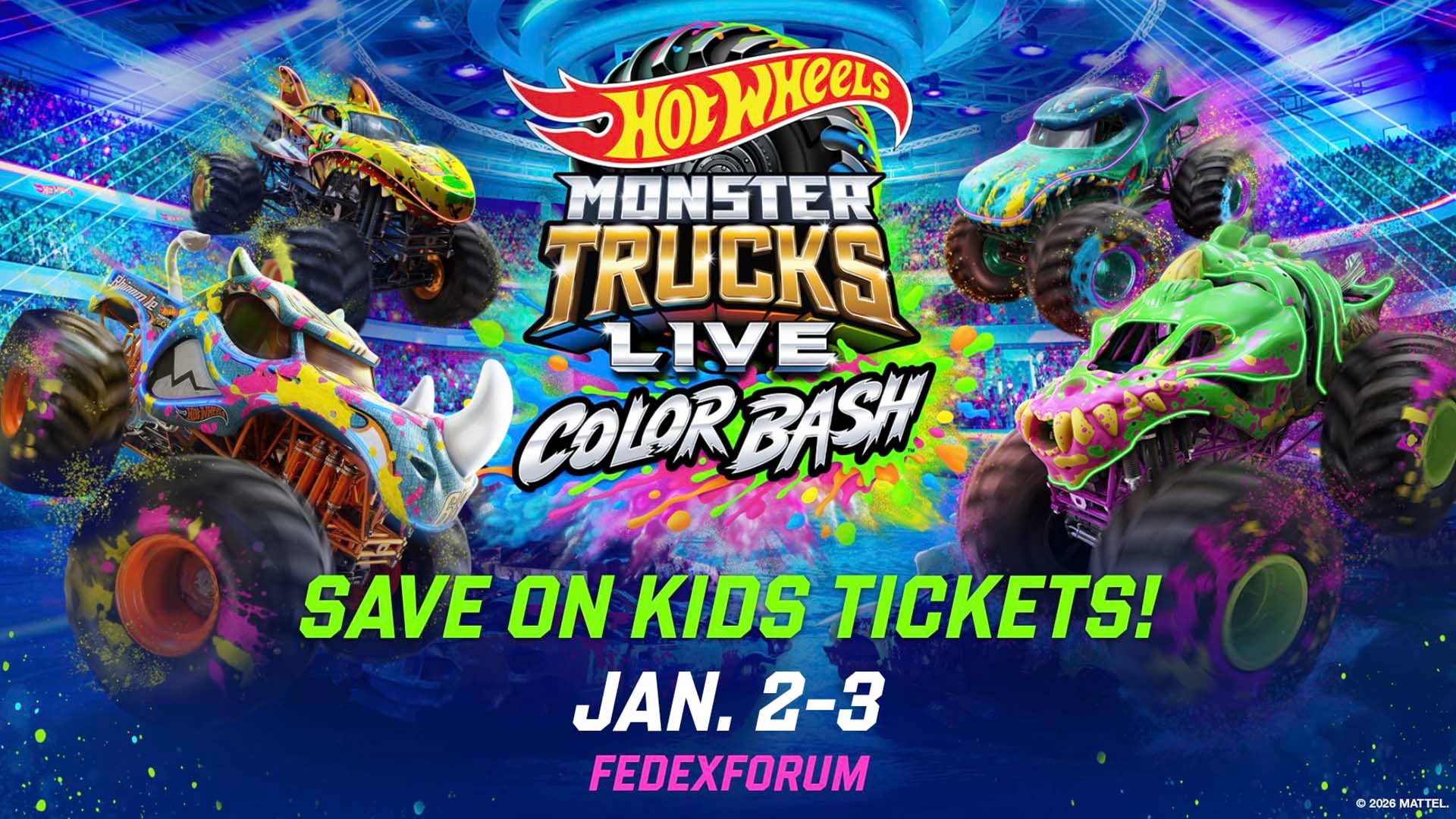 More Info for Hot Wheels Monster Trucks Color Bash