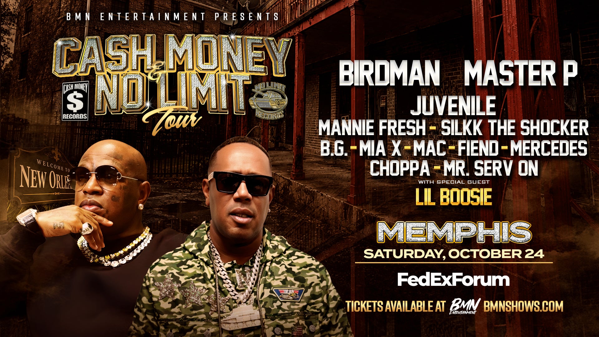 More Info for Cash Money & No Limit Tour